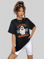 Women Spirit Of Halloween Read More Books Round Neck Short Sleeve Ghost Graphic T-Shirt nicholesgifts