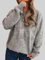 Flower Button Up Ribbed Hem Cardigan nicholesgifts