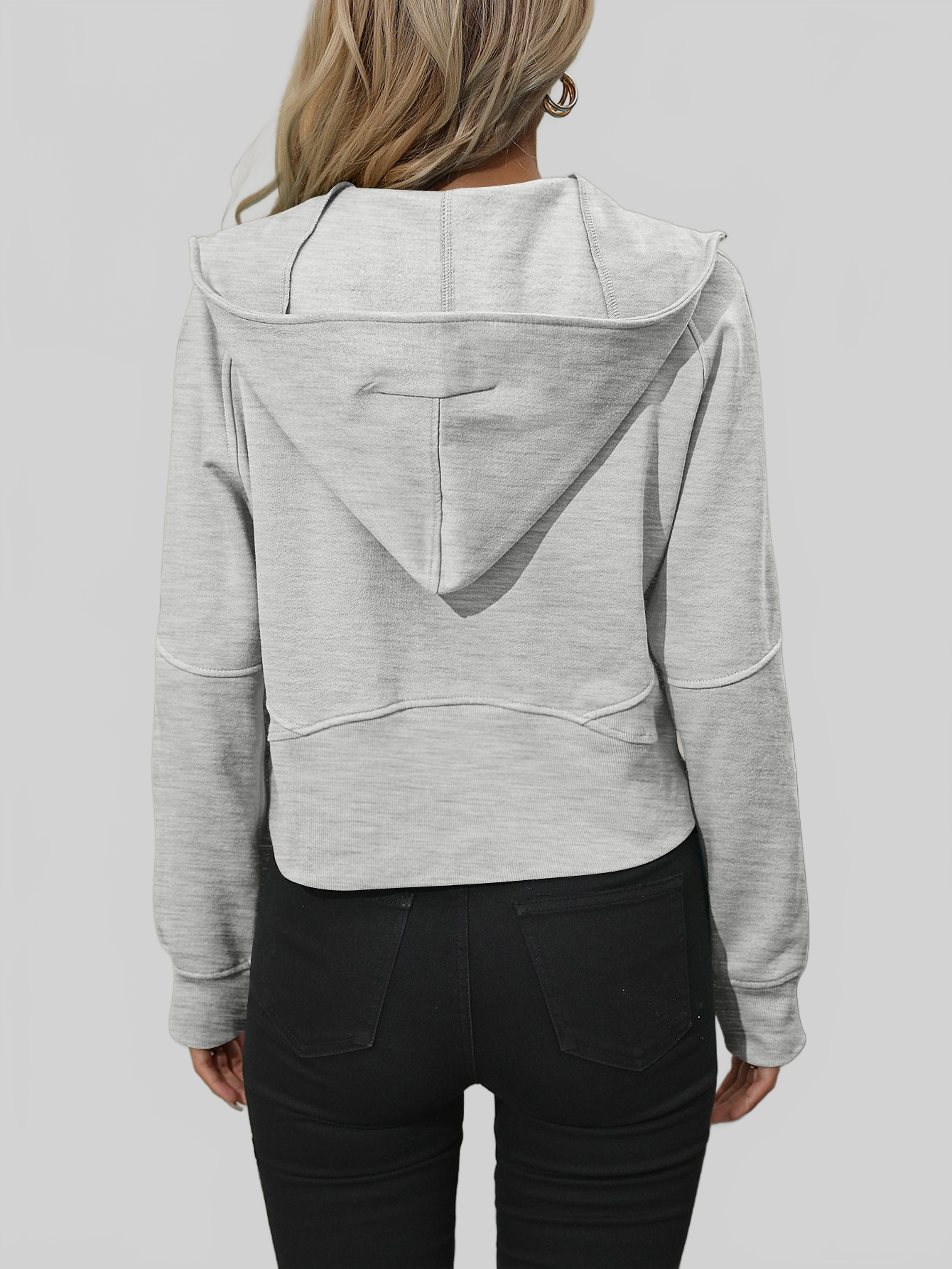 NicholesGifts Women Mandy Zip-Up Raglan Sleeve Hoodie with Pocket NicholesGifts