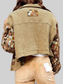 Printed Collared Neck Long Sleeve Jacket nicholesgifts