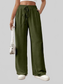 Casual Drawstring Wide Leg Pants nicholesgifts
