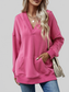 NicholesGifts Women V-Neck Drop Shoulder Long Sleeve Hoodie nicholesgifts