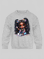 African American Toddler Girls Lollipop Girl Long Sleeve Crewneck Sweatshirt nicholesgifts