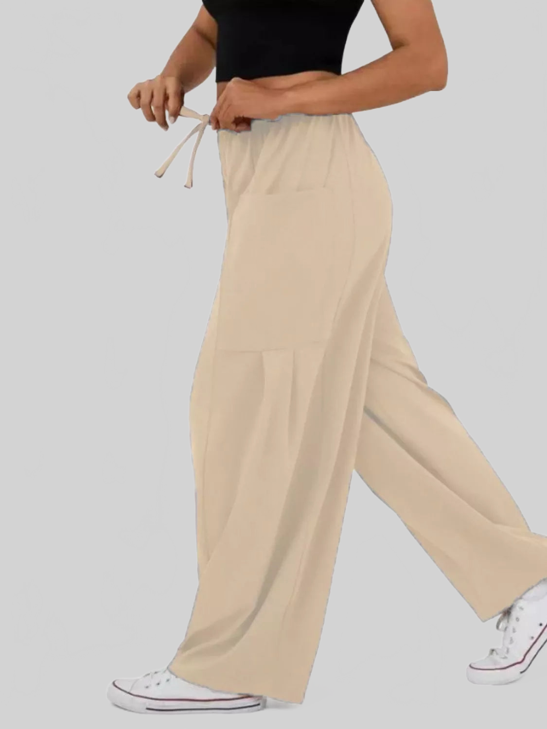 Women Relaxed Fit Drawstring Pants nicholesgifts