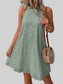 Eyelet Grecian Neck Mini Dress nicholesgifts