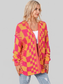 Women Contrast Exposed Seam Open Front Cardigan nicholesgifts