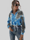 Women Ivy Lane Tie-Dye Quarter Zip Dropped Shoulder Sweatshirt nicholesgifts
