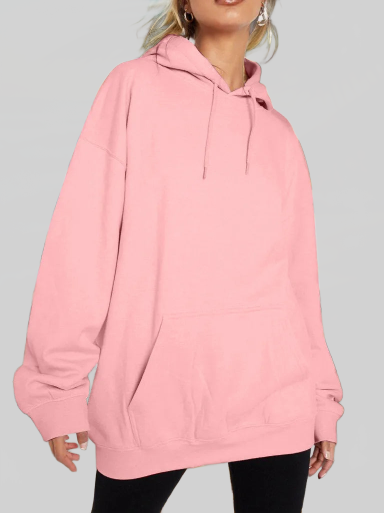 Drawstring Dropped Shoulder Hoodie NicholesGifts