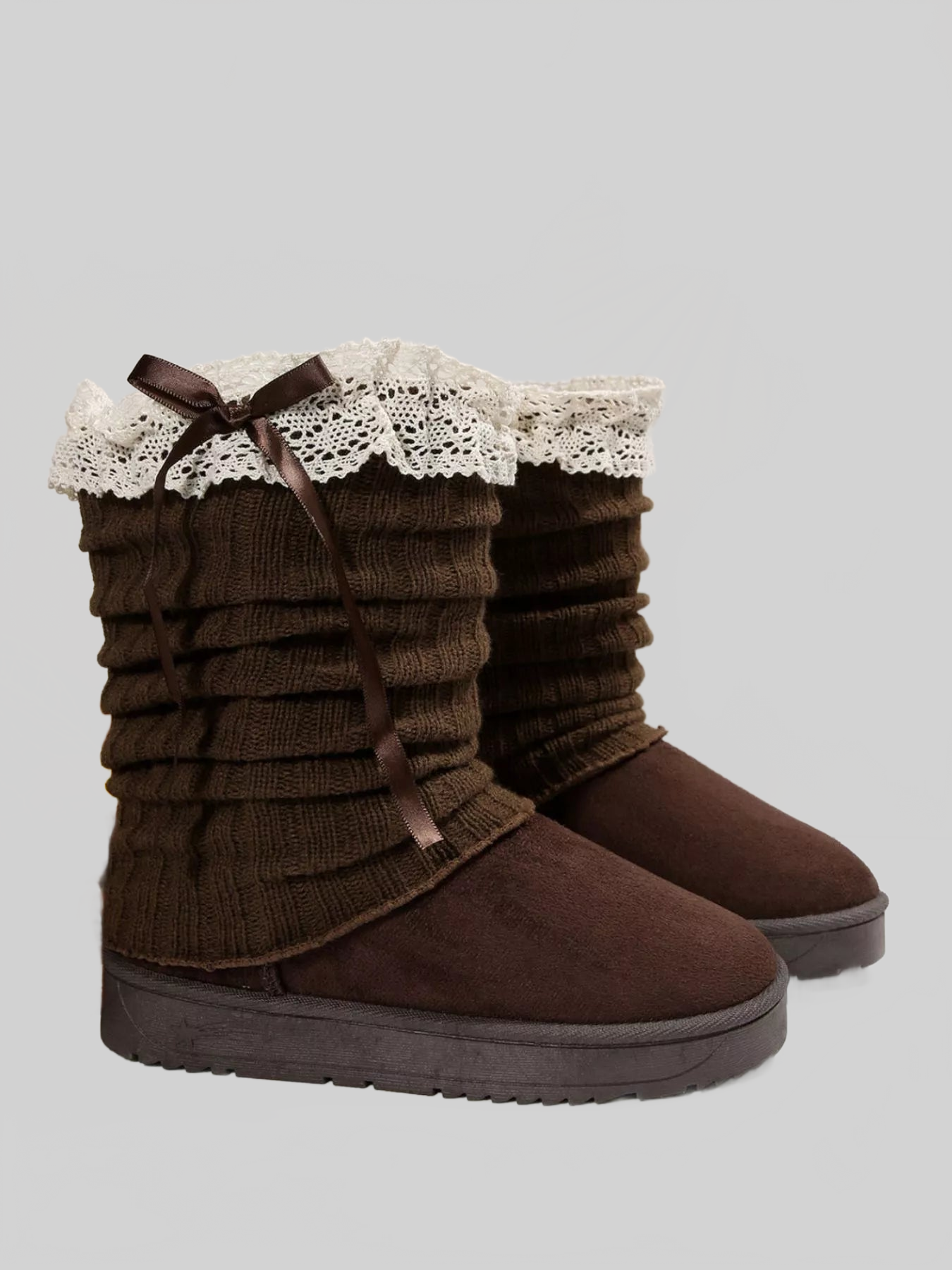 Round Toe Platform Boots NicholesGifts