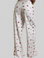 Women Lips Print Wide Leg Pants nicholesgifts