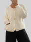 Button-Front Knit Cardigan with Pockets nicholesgifts