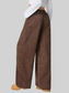 Women Wide Leg Corduroy Drawstring Pants nicholesgifts