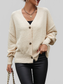 Button-Up Dropped Shoulder Cardigan Trendsi