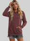 NicholesGifts Women Dropped Shoulder Kangaroo Pocket Hoodie NicholesGifts