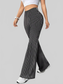 Women High Waisted Flare Pants nicholesgifts