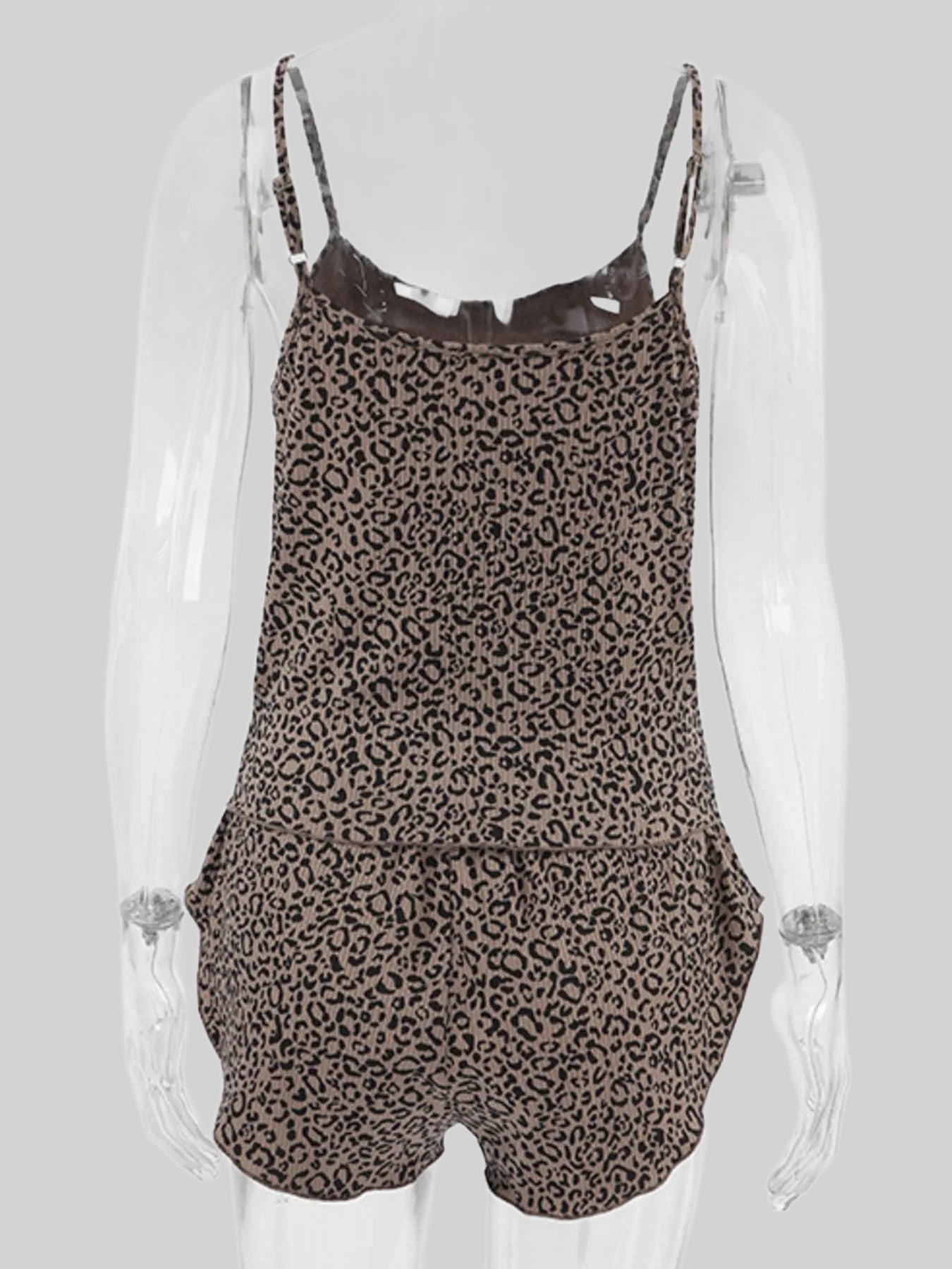 Leopard Cami Cardigan and Shorts 3-Piece Set nicholesgifts