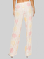 Women Printed Drawstring Straight Pants nicholesgifts