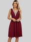 Pocketed V-Neck Wide Strap Dress nicholesgifts