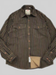 Men's Plus Size Striped Button Up Long Sleeve Shirt nicholesgifts