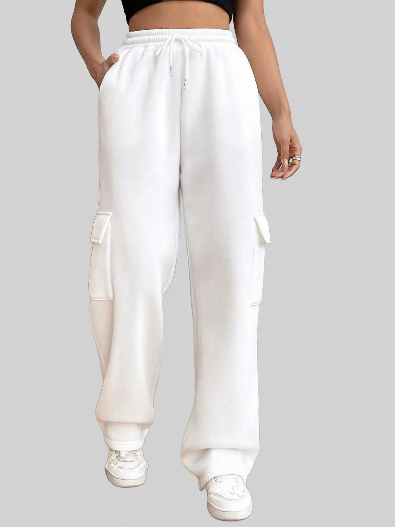 Women Relaxed Fit Pants with Drawstring Waist nicholesgifts