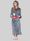 Double Take Full Size Pocketed Hooded Midi Lounge Dress nicholesgifts