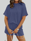 Full Size Ribbed Short Sleeve Top and Shorts Two-Piece Set Plus Size nicholesgifts