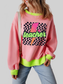 Women Graphic Round Neck Long Sleeve Sweatshirt nicholesgifts