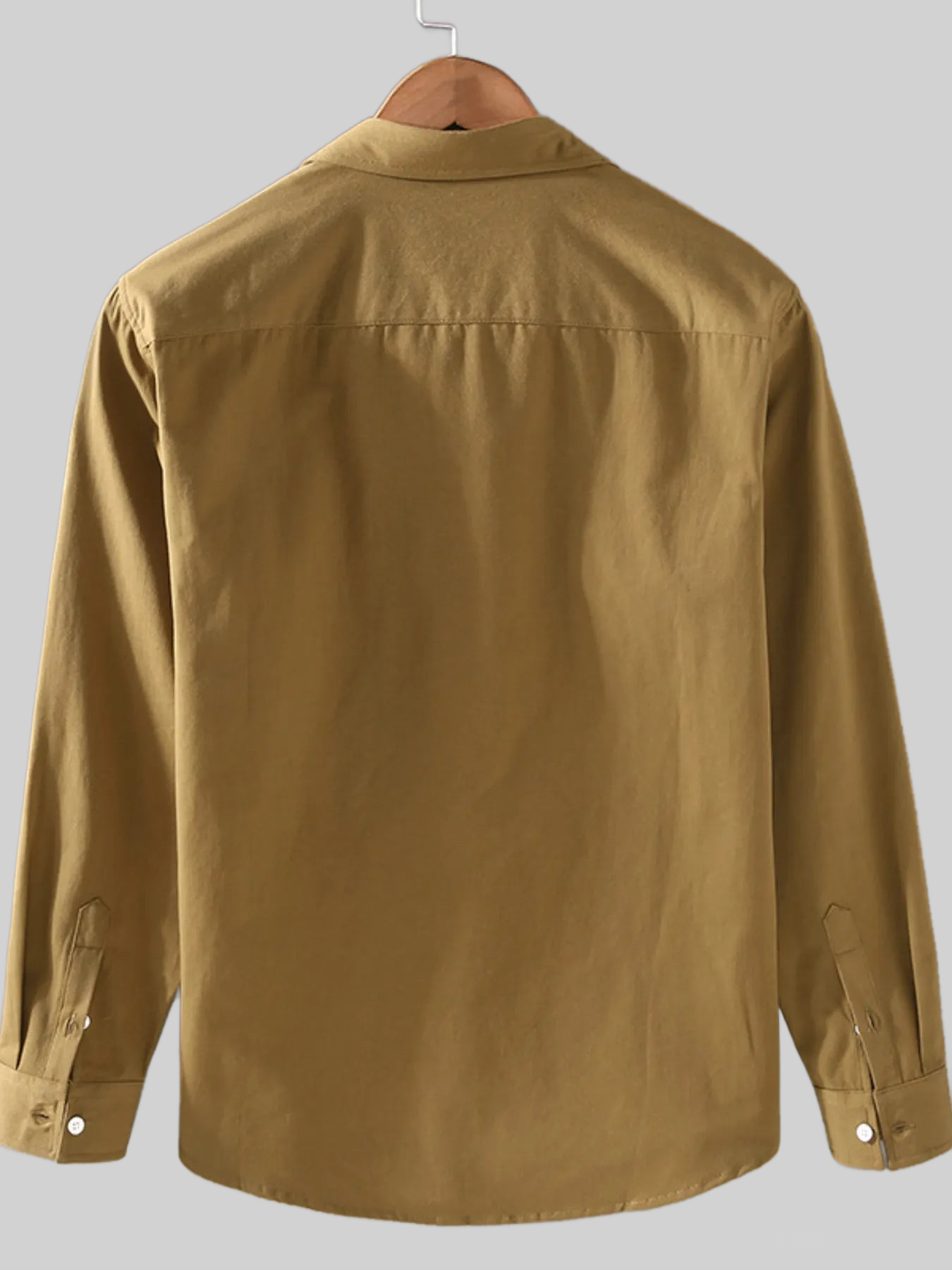 Men's Plus Size Button Up Long Sleeve Shirt nicholesgifts