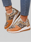 Women Leopard Lace Up Sneakers NicholesGifts