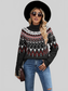 Turtleneck Ribbed Trim Pullover Sweater NicholesGifts