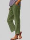 Women Full Size Side Decor Button Casual Wide Leg Pants Plus Size nicholesgifts