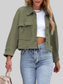 Button Up Long Sleeve Jacket nicholesgifts