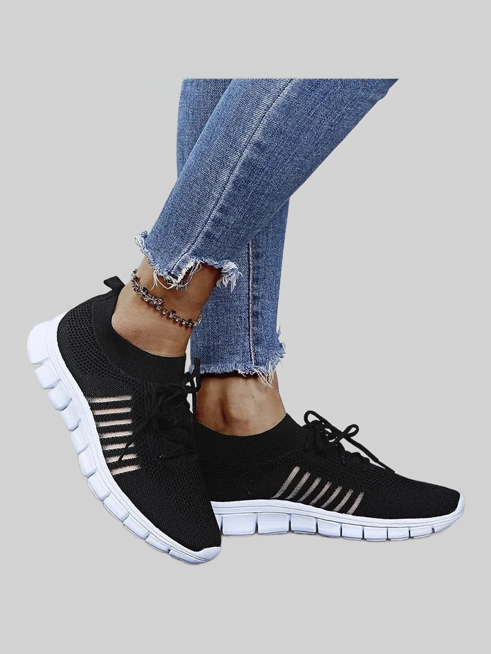 Breathable Mesh Lace Up Sneakers nicholesgifts
