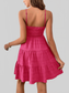 Women Smocked Tiered Sleeveless Mini Summer Dress nicholesgifts