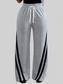Plus Size Striped Contrast Wide Leg Pants NicholesGifts