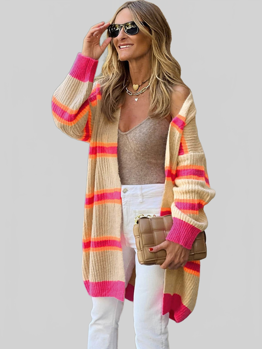 Women Ribbed Long Sleeve Cardigan Sweater nicholesgifts