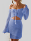 Women Cutout Lace-Up Long Sleeve Cover Up nicholesgifts