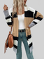 Perfee Color Block Open Front Drop Shoulder Cardigan nicholesgifts