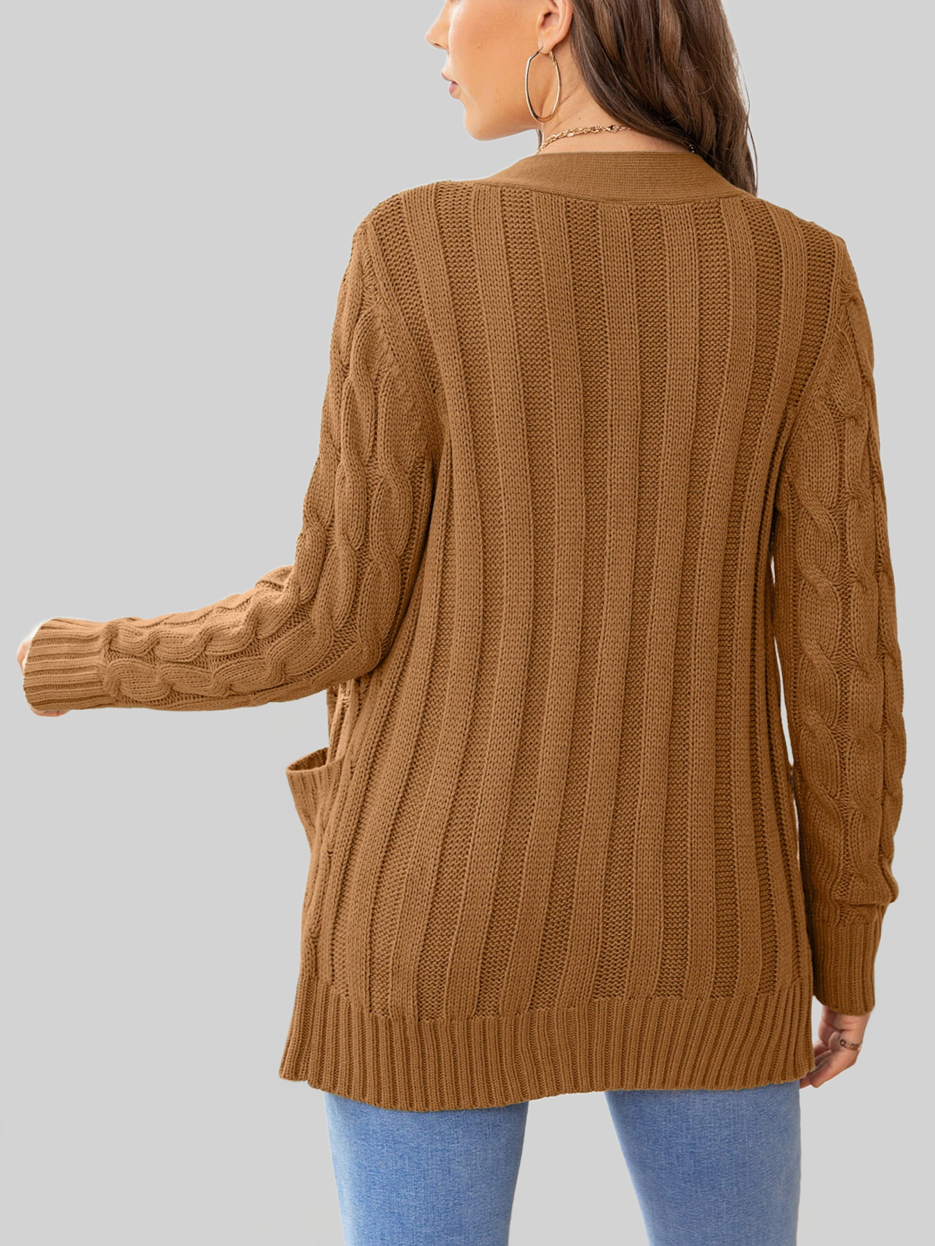 Button Down Cable-Knit Cardigan nicholesgifts