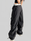 Women Cargo Wide Leg Pants with Bow Tie Details nicholesgifts
