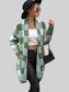Plaid Dropped Shoulder Cardigan with Pocket nicholesgifts