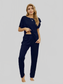 Boat Neck Top and Pants Lounge Set nicholesgifts