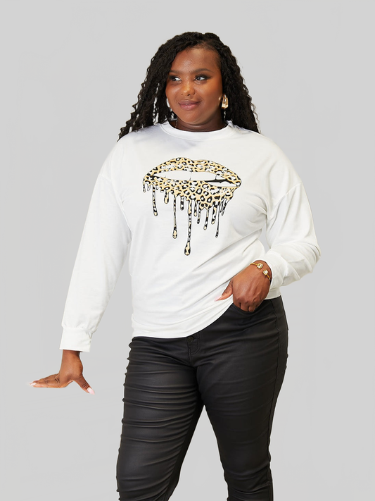 Women Simply Love Graphic Dropped Shoulder Round Neck Sweatshirt nicholesgifts