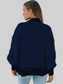 Women Waffle-knit Pocketed Open Front Cardigan nicholesgifts