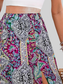 Slit Printed Elastic Waist Skirt nicholesgifts