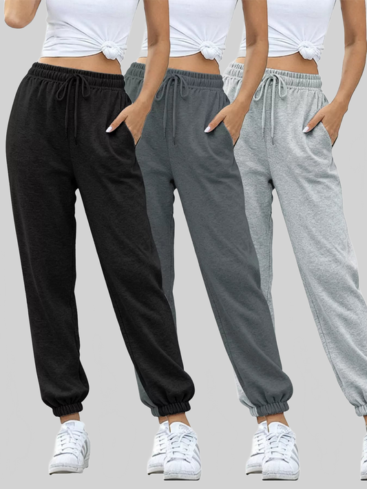 3 Piece Drawstring Joggers with Pockets NicholesGifts