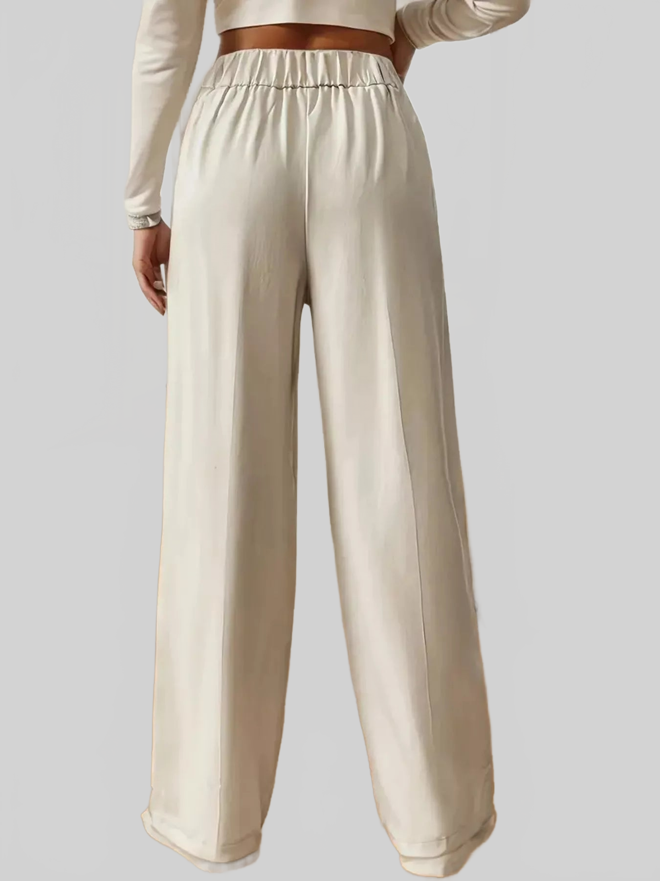 Women Full Size High-Waisted Wide-Leg Pants Plus Size nicholesgifts