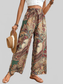Women Printed Wide Leg Pants NicholesGifts