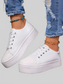 Women Round Toe Platform Sneakers NicholesGifts