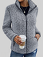 Pocketed Zip Up Turtleneck Jacket nicholesgifts